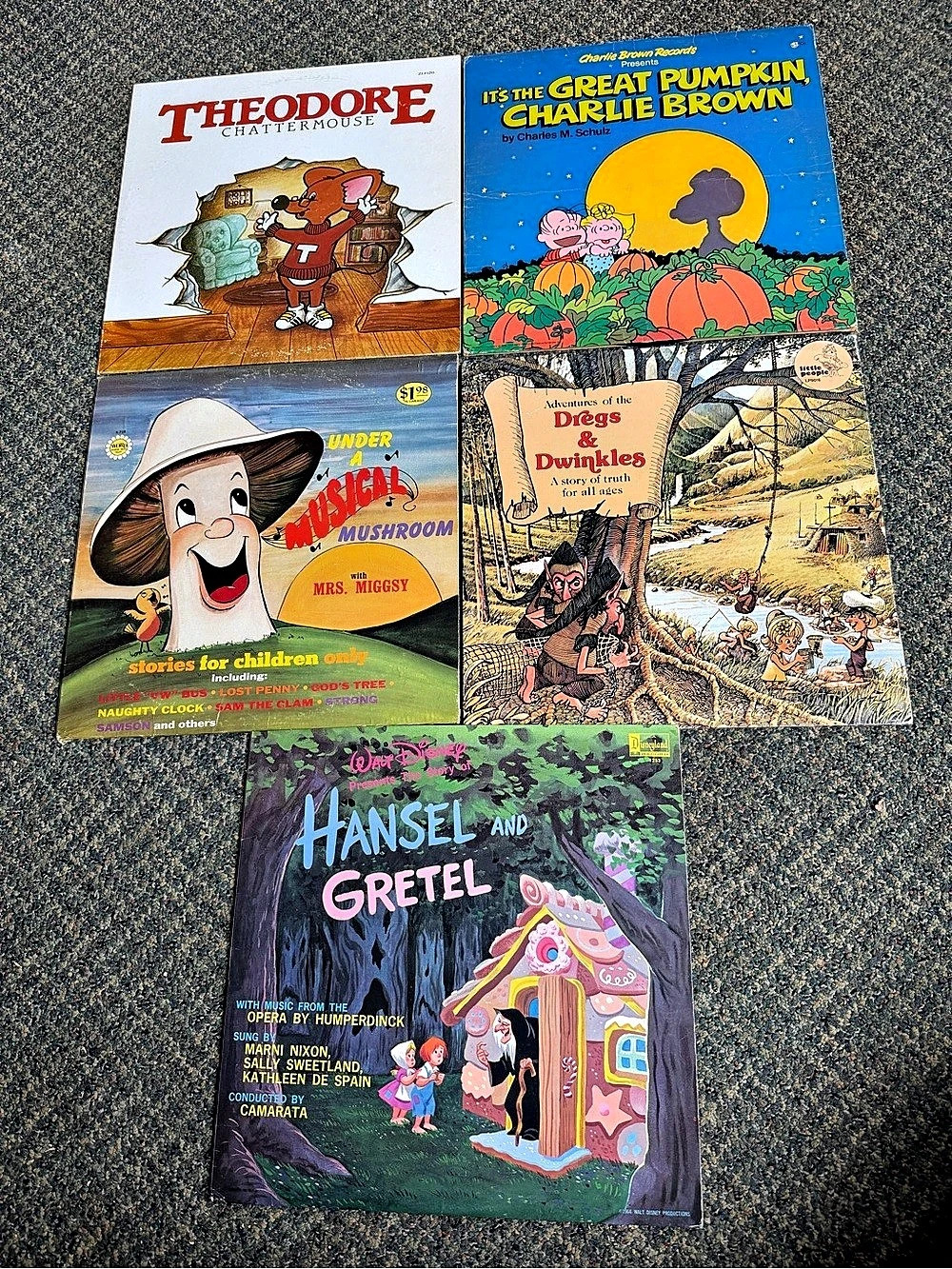 Children's Vintage Vinyl Records